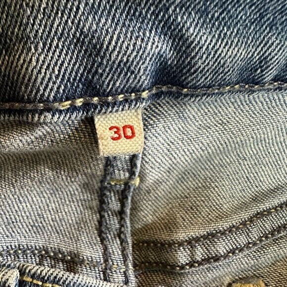 LEVI’S Women’s Snap Down Denim Jean Skirt Blue Size 30 - Picture 7 of 10